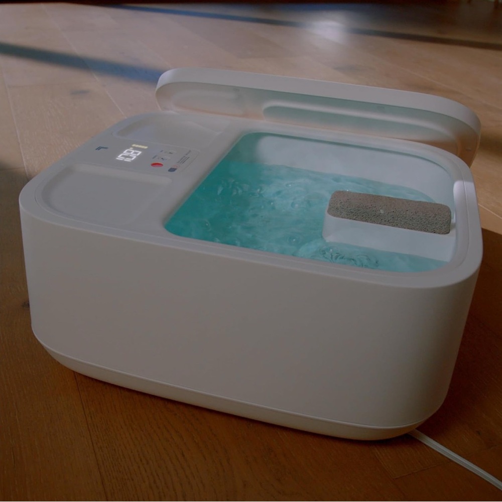 Sharper Image White Bath Accessories Foot Spa